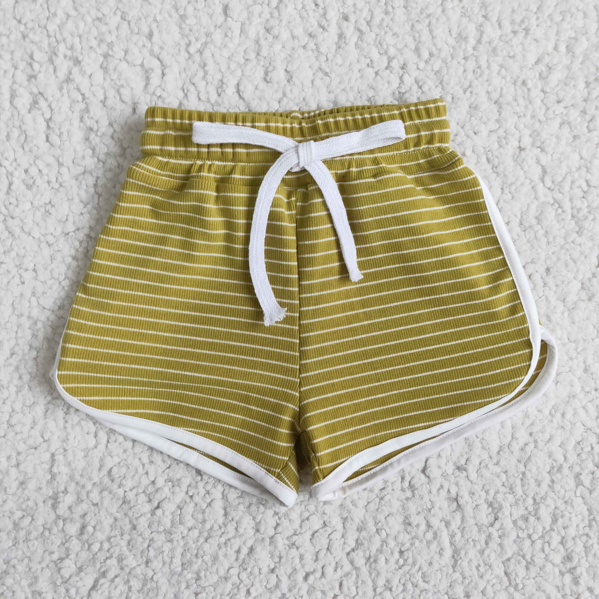 green stripe shorts