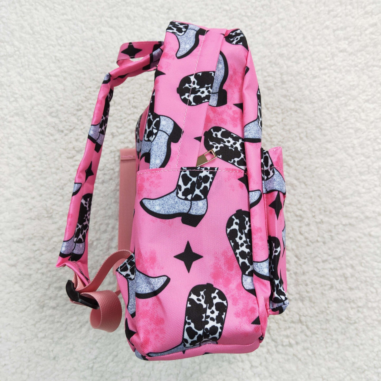 western cowgirl boots print bag backpack