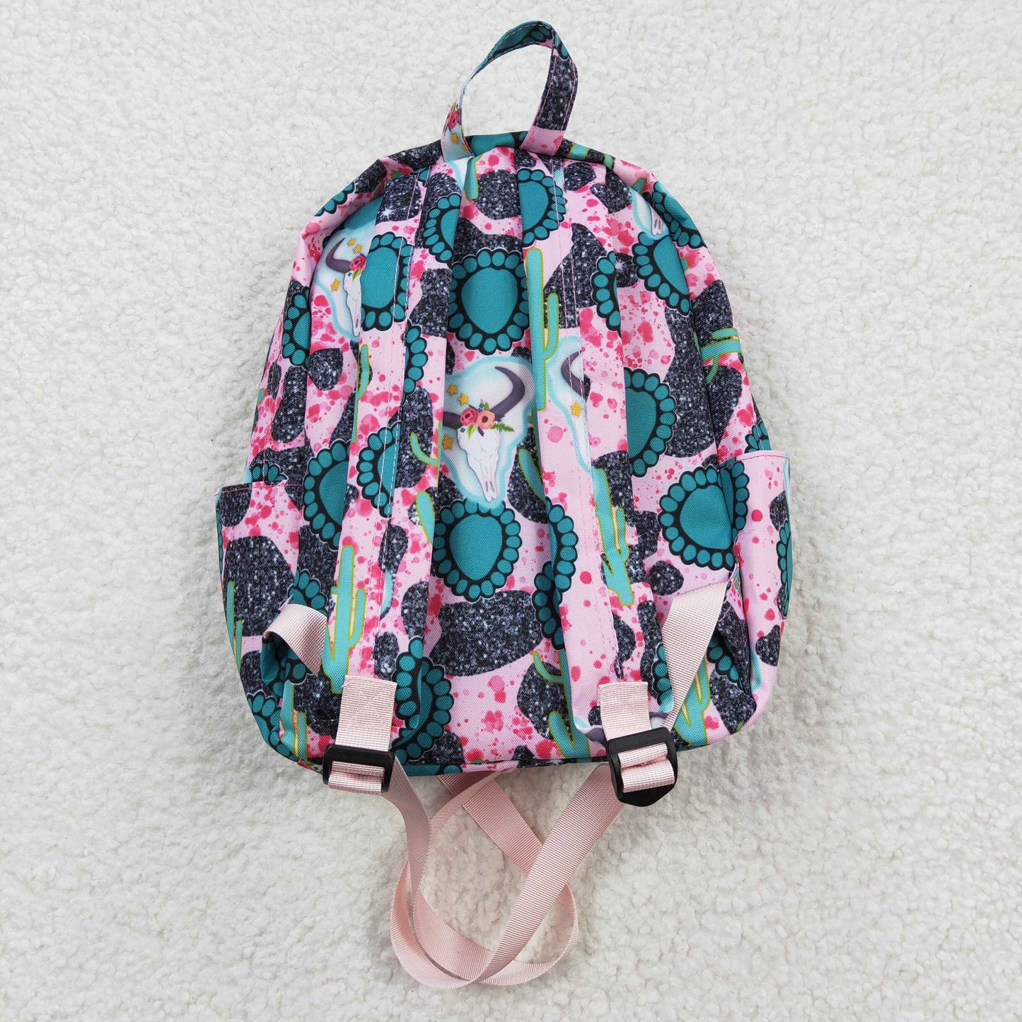 western turquoise kids backpack