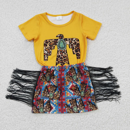 western aztec free bird tumbler fringe skirt outfit