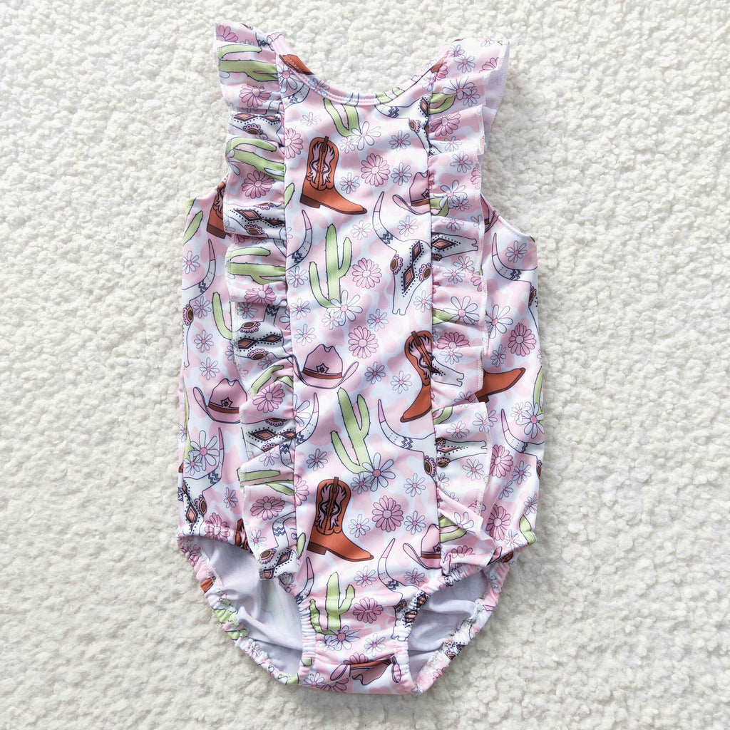 girl summer clothing 1pcs swimsuit swim wear