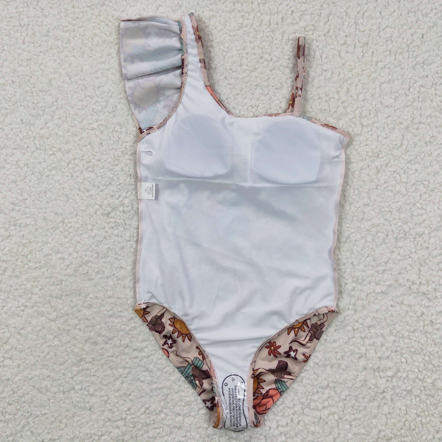 bull skull cactus swim wear baby girls summwer swimsuit