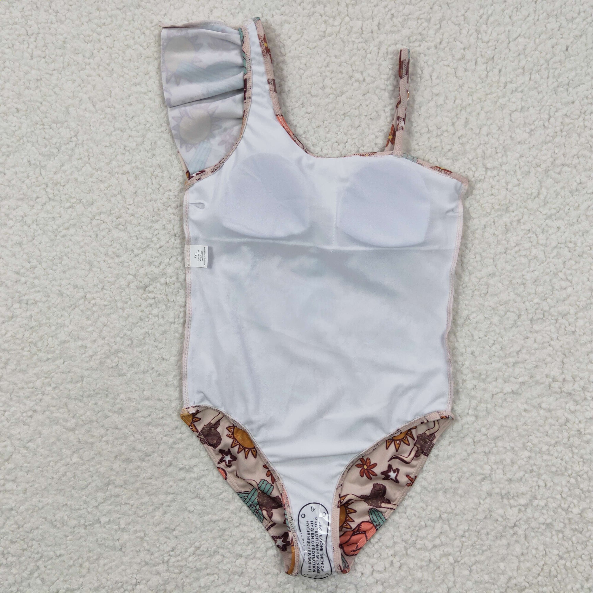 bull skull cactus swim wear baby girls summwer swimsuit