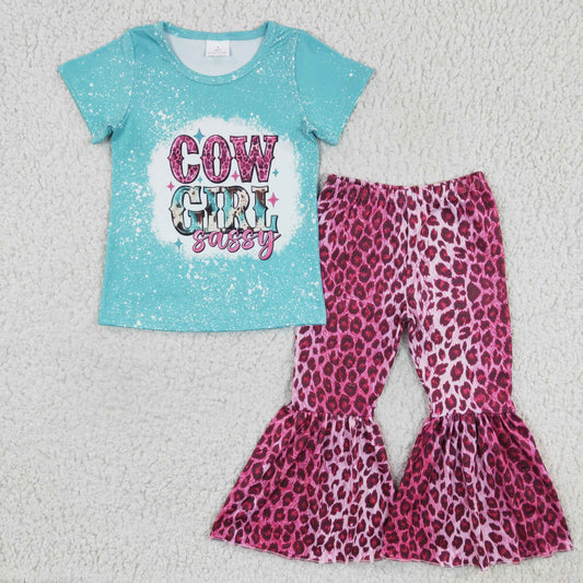 pink leopard bottom clothing cow girl sassy