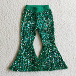 green sequin pants for San Patrick