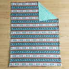 Soft Horse Print Minky Blanket