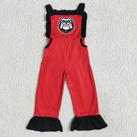 1pcs Red Dog Football Overall