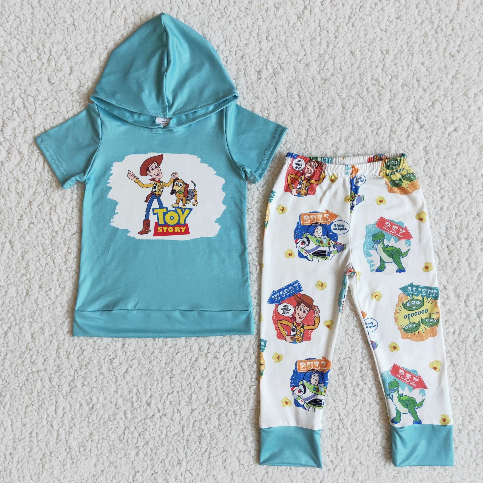 short sleeve toy story pants set hoodie set boy