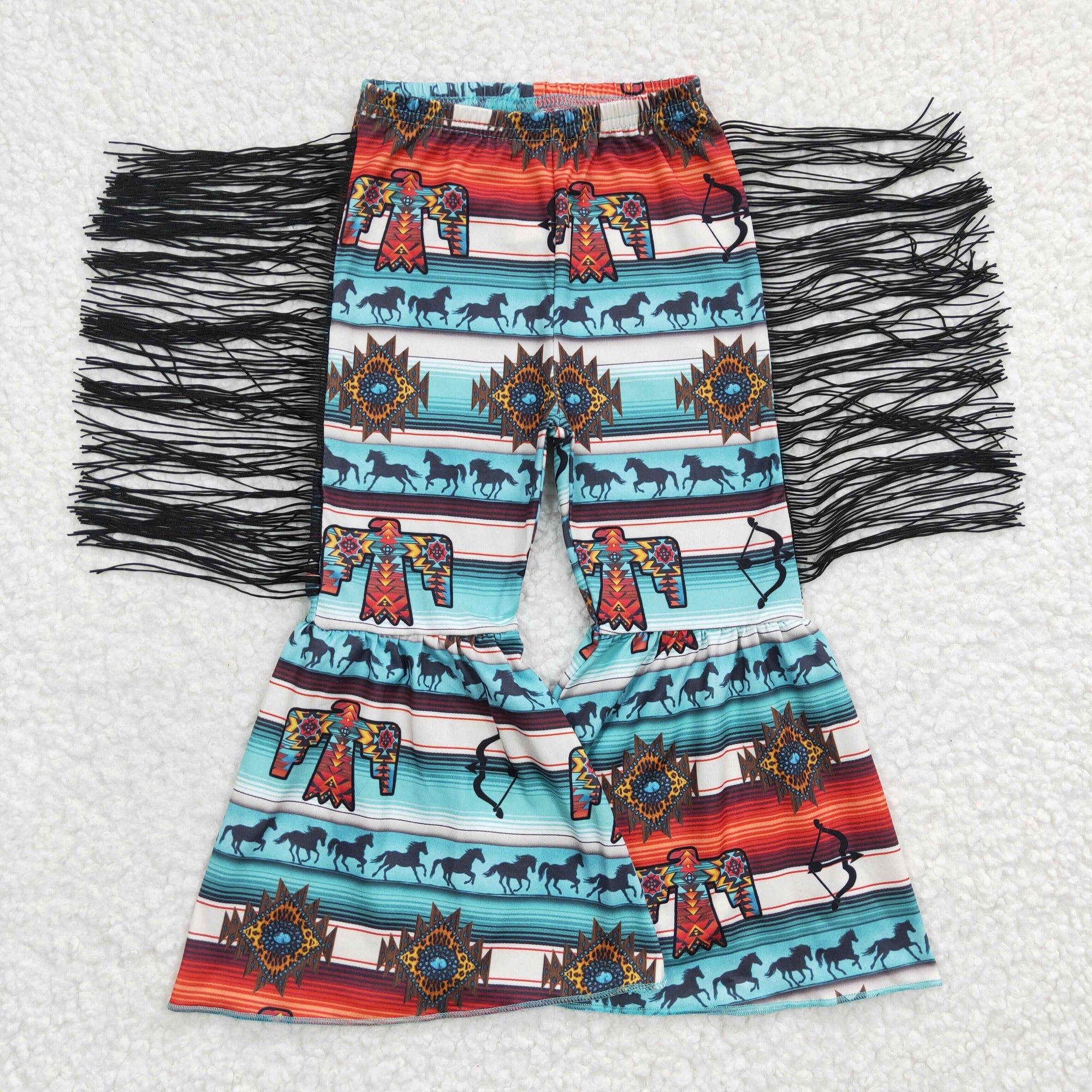 western fringe bell bottoms
