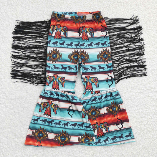 western fringe bell bottoms