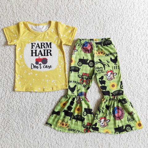 kids clothing farm life belle set girl