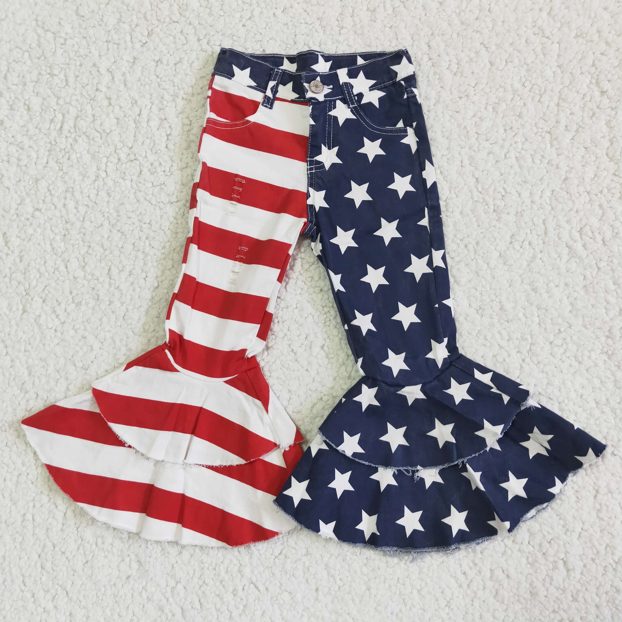 july 4th flag double wide denim belles