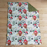 merry christmas cow blanket