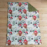 merry christmas cow blanket