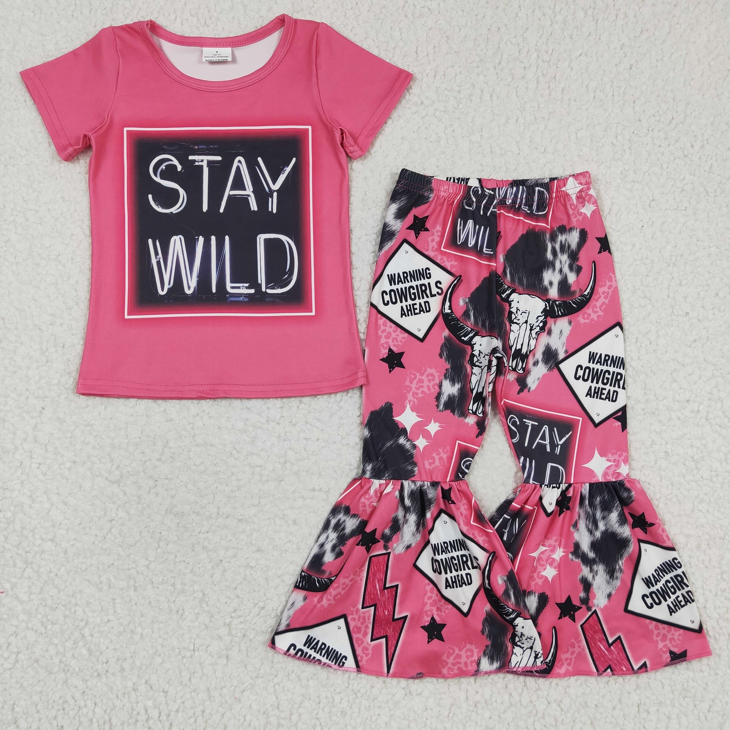 stay wild cowgirl bell bottom set