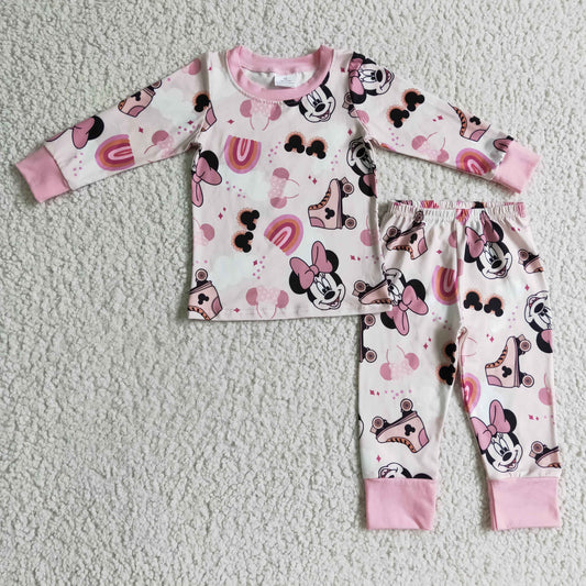 pink cartoon mouse pajama outfit