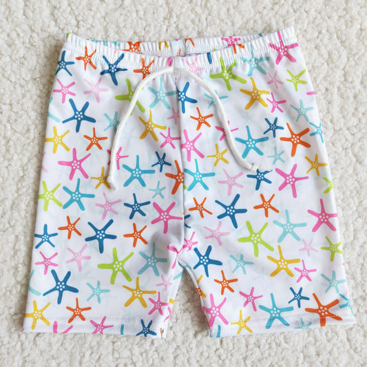 boy's summer clothing starfish print trunck boy