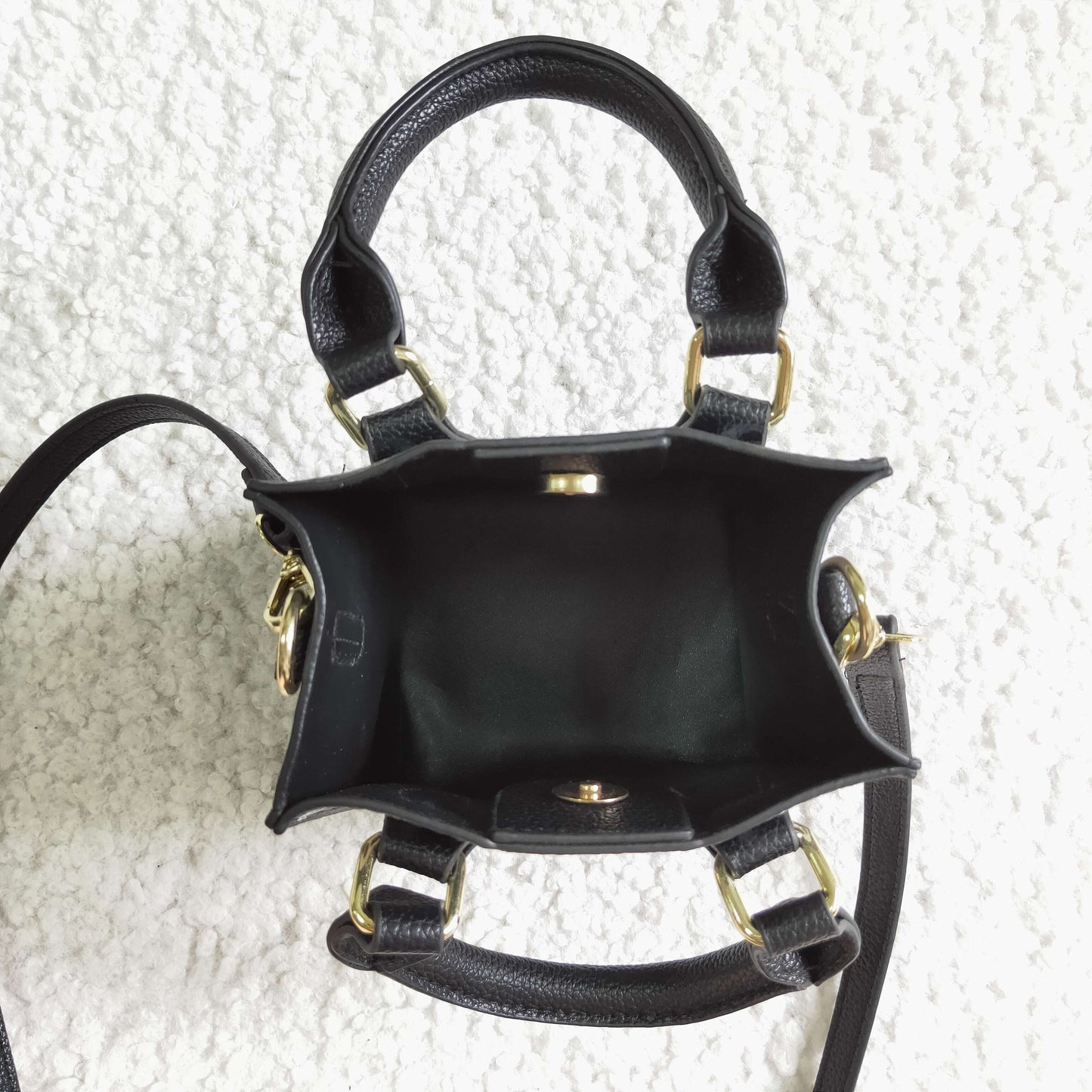 black kids messenger purse bag