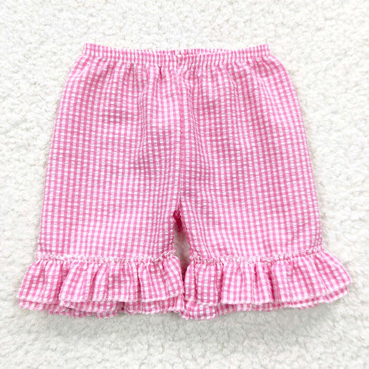 pink seersucker shorts