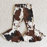 girl's clothing cow denim pants jeans