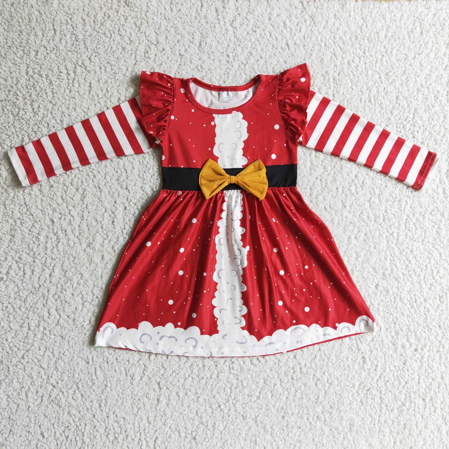 white red stripe dress for christmas