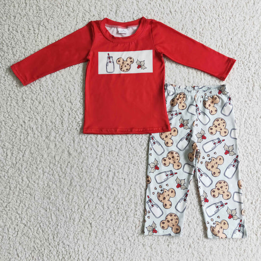 red christmas cookie boys outfit