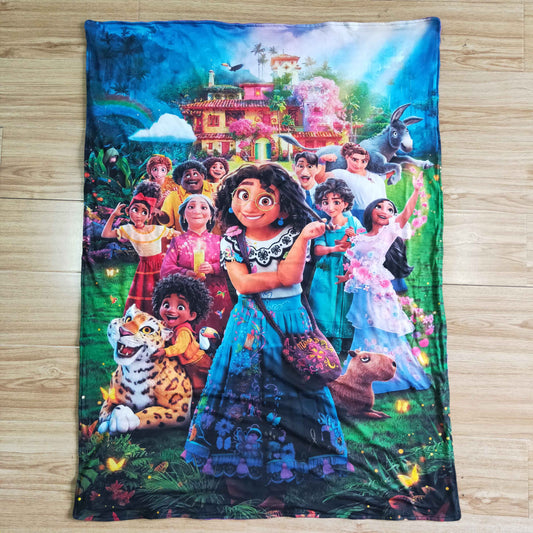 character magic family soft minky baby blanket