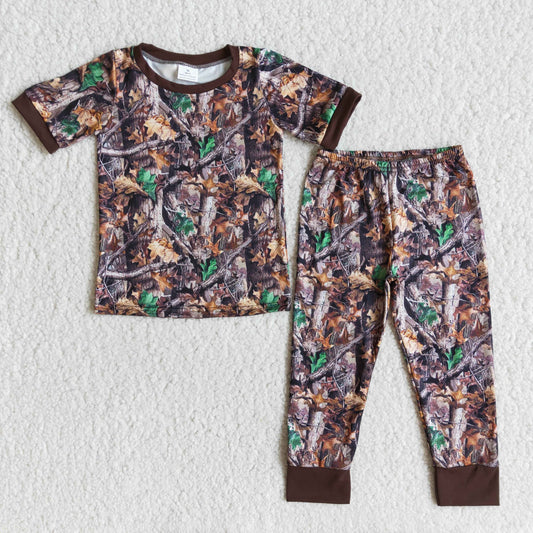 child boy's clothing camo pajamas summer