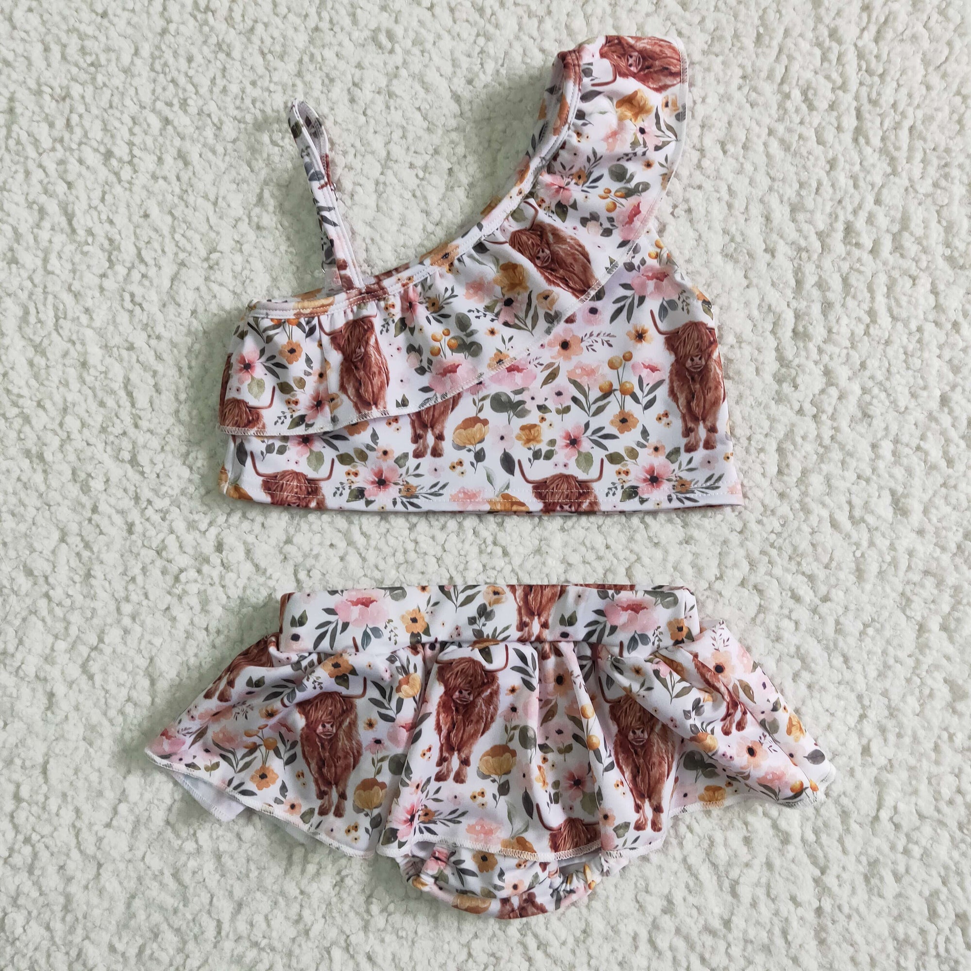 kids girl's 2pcs swimsuit summer clothing