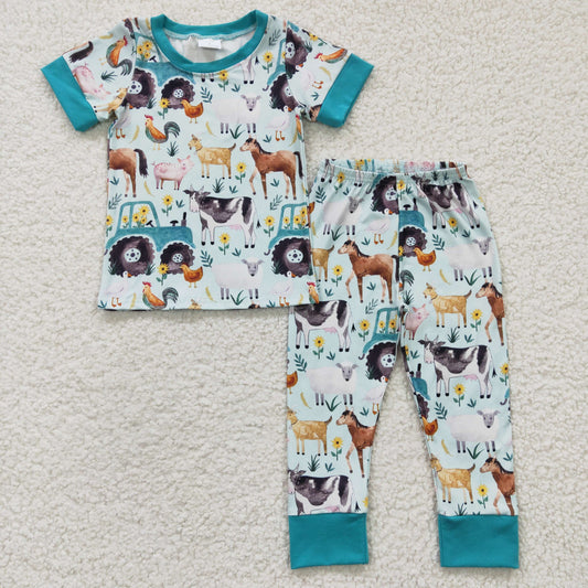 farm animal pants pajama boys clothing