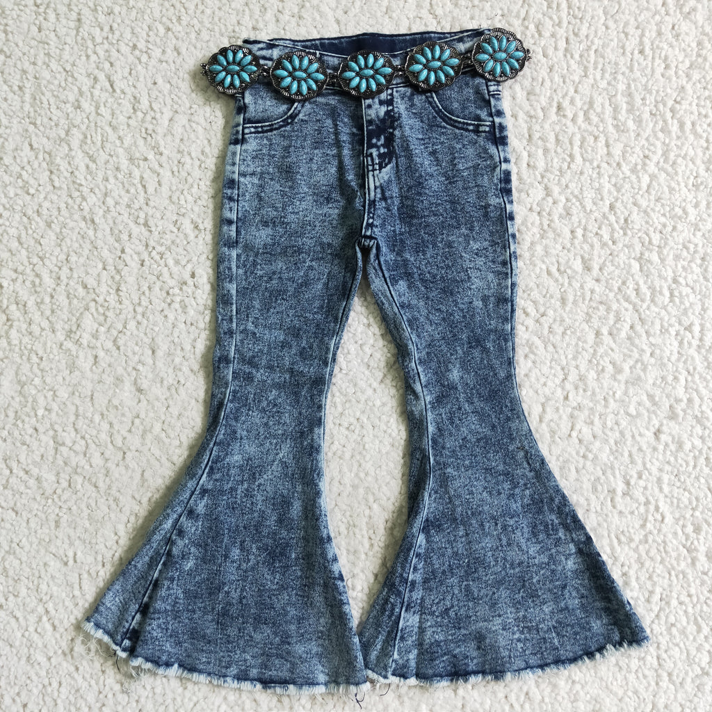 turquoise belt matching jeans