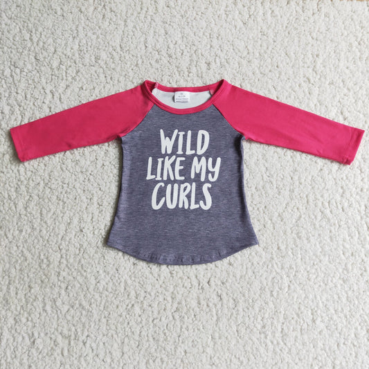 Wild Like My Curls Shirt Girl