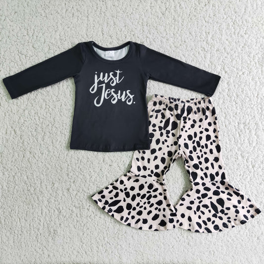 Just Jesus Leopard Bells Outfit
