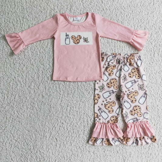 pink christmas cookie girls clothing