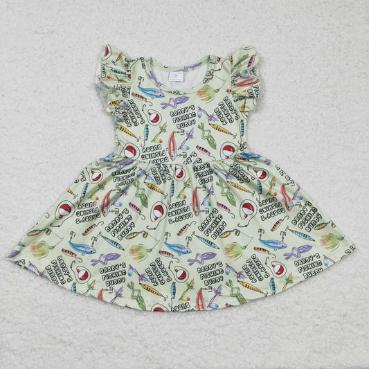 daddy's fishing buddy hook flutter dress