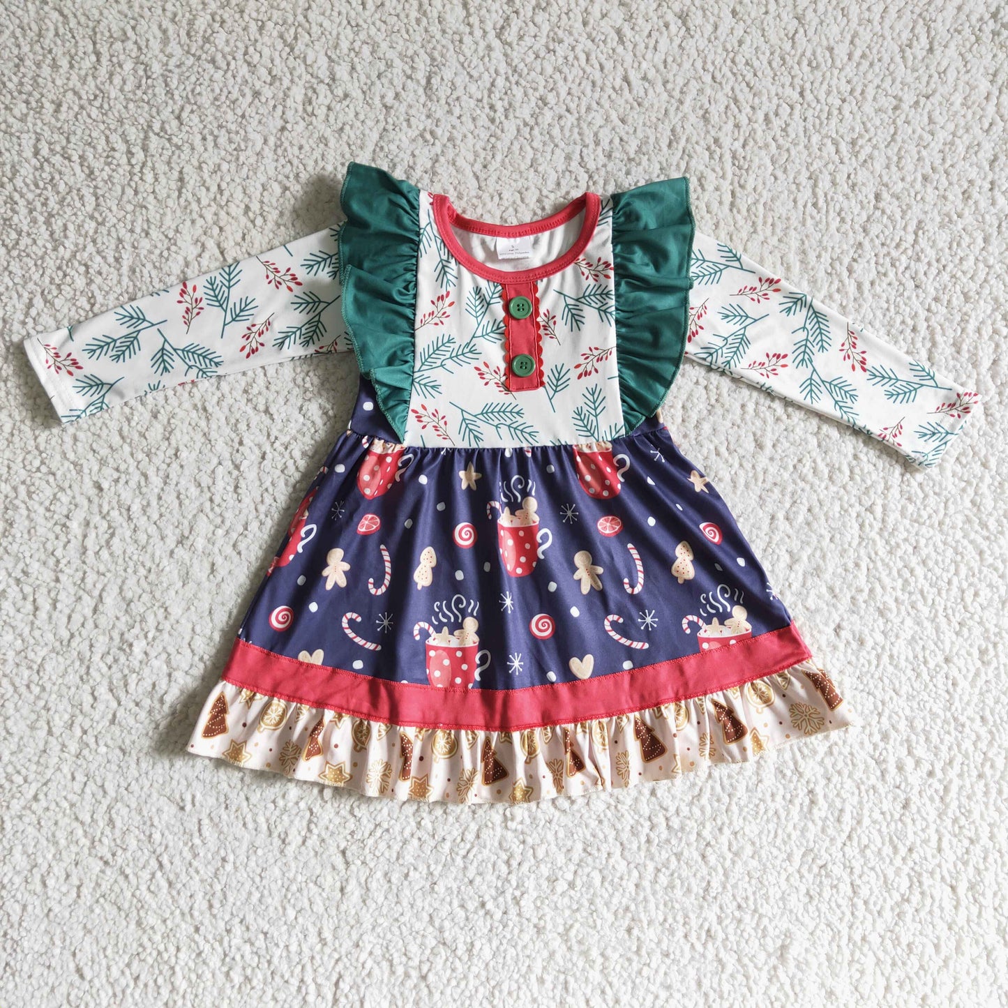 gingerbread cocoa girls dresses
