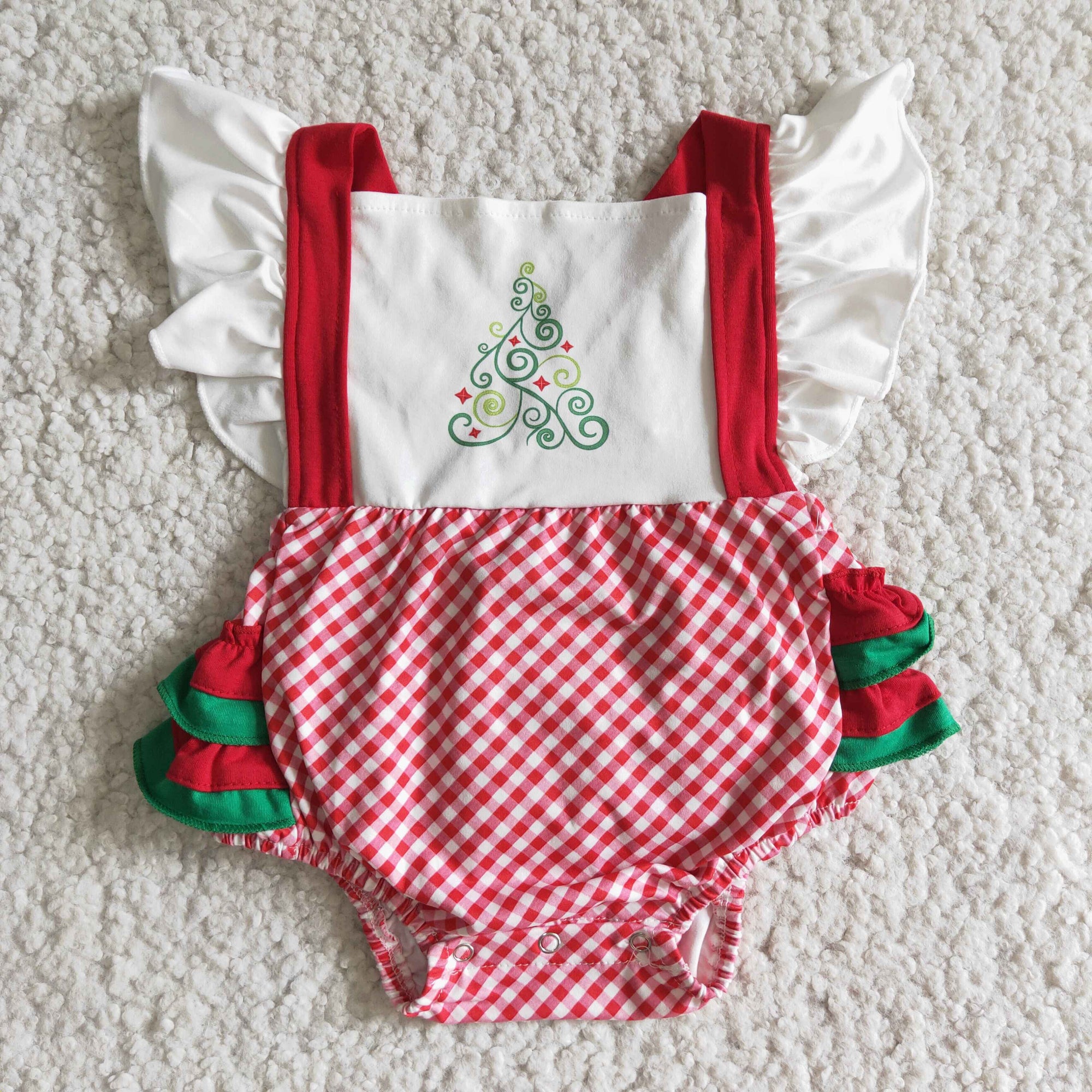 Red Green Plaid Bubble for Christmas