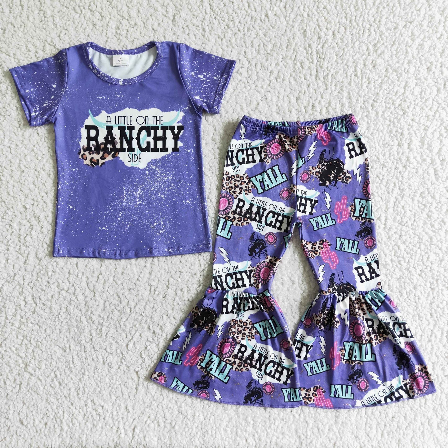 kids clothing western ranchy flare pants outfit