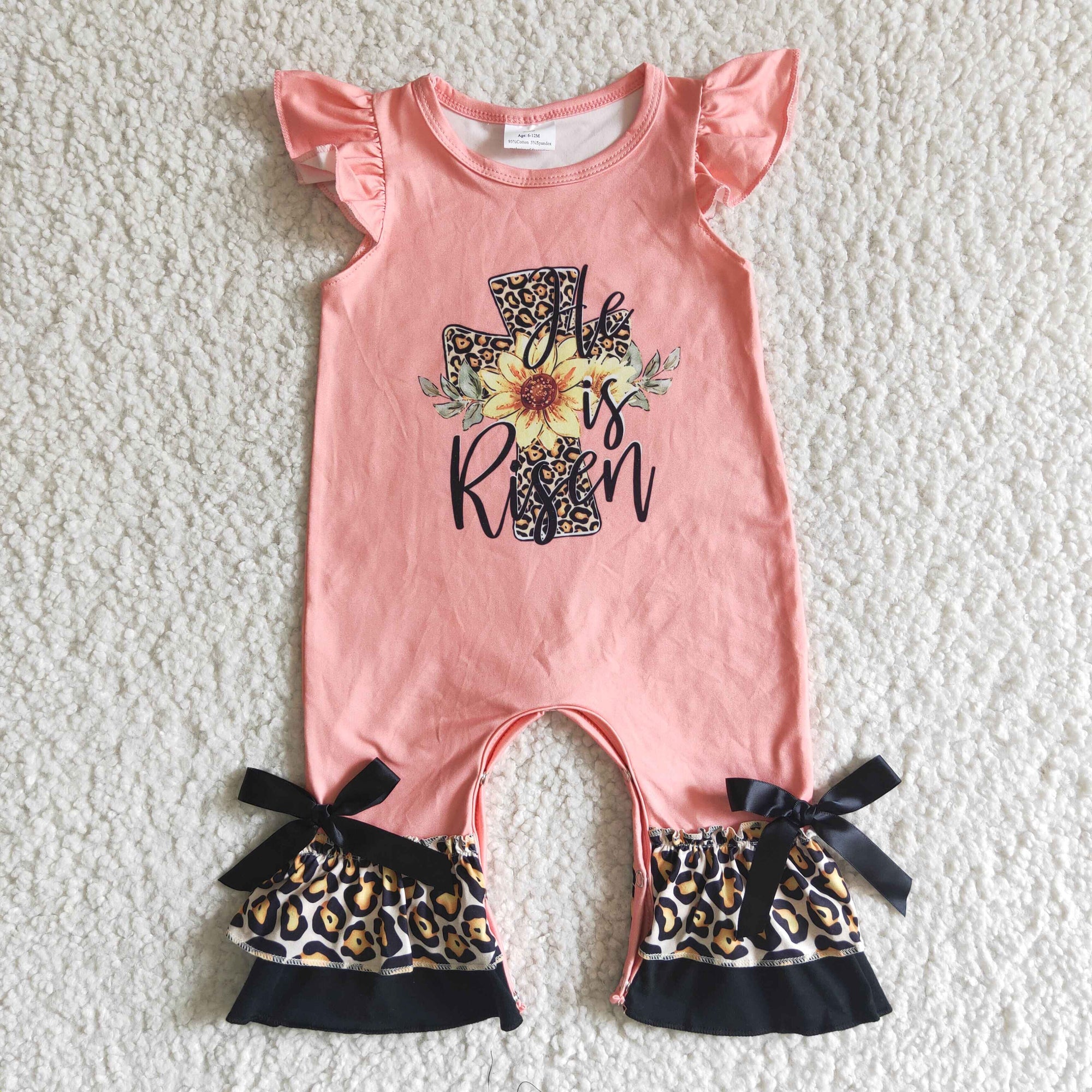 infant pink romper girl