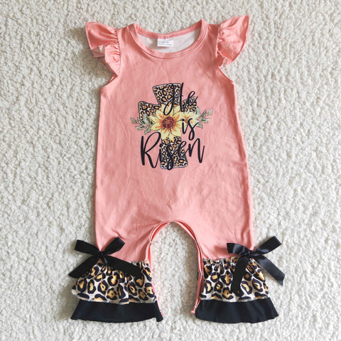 infant pink romper girl