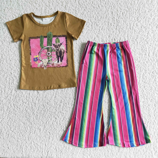 highland cactus shirt serape pants set girl