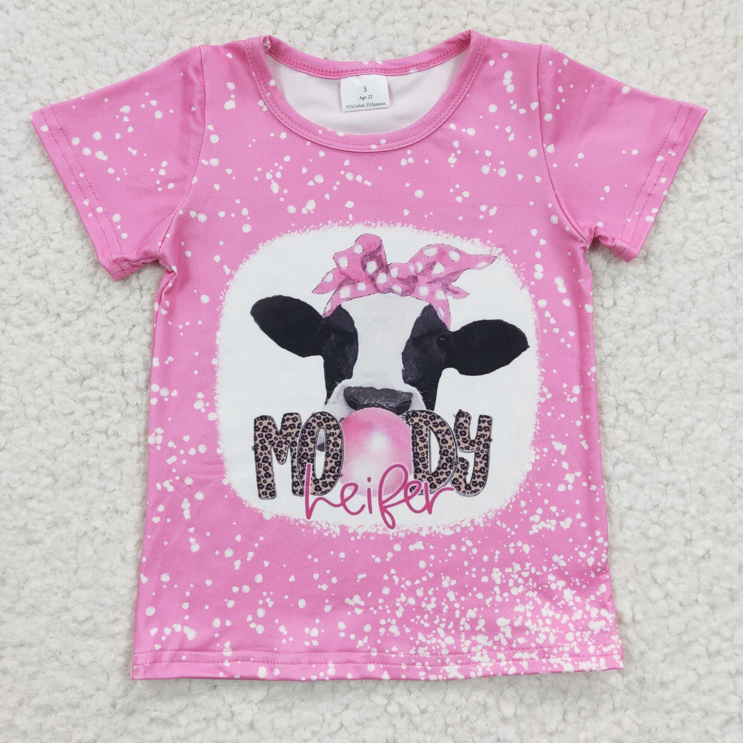 girl clothes pink t shirt moody heifer