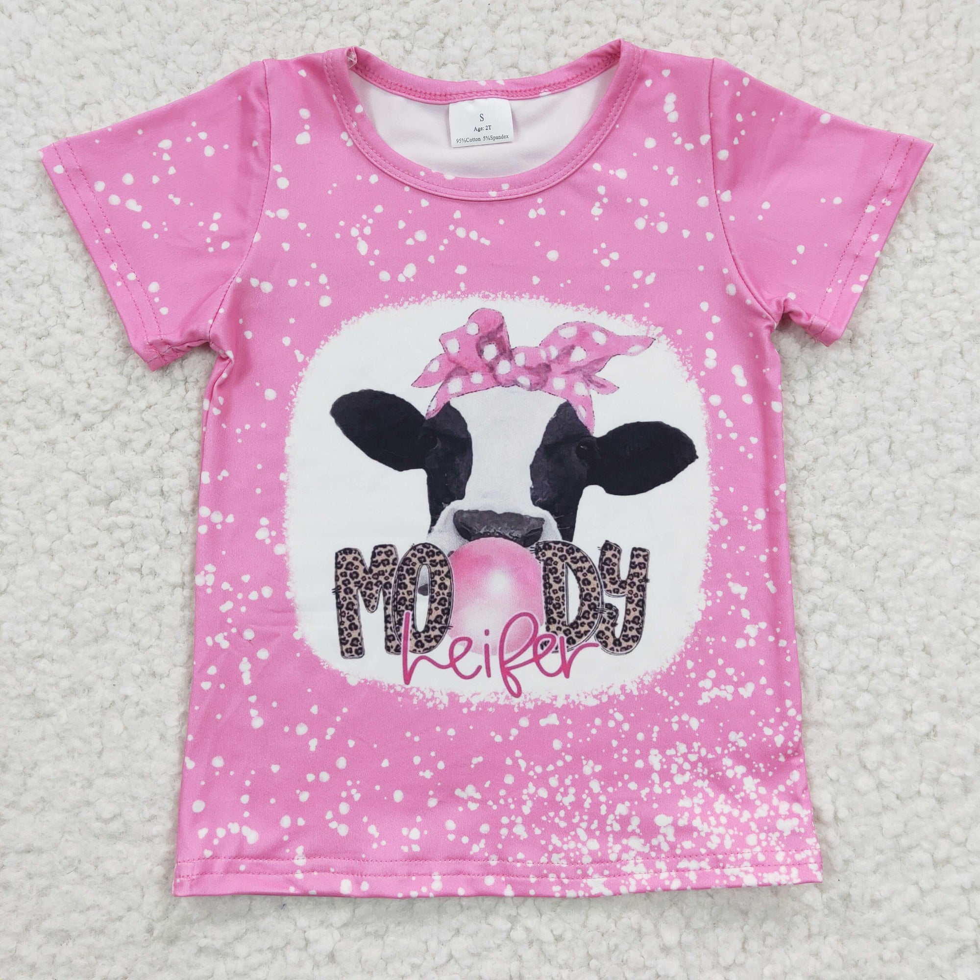girl clothes pink t shirt moody heifer