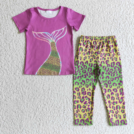 mermaid legging outfit girls clothing