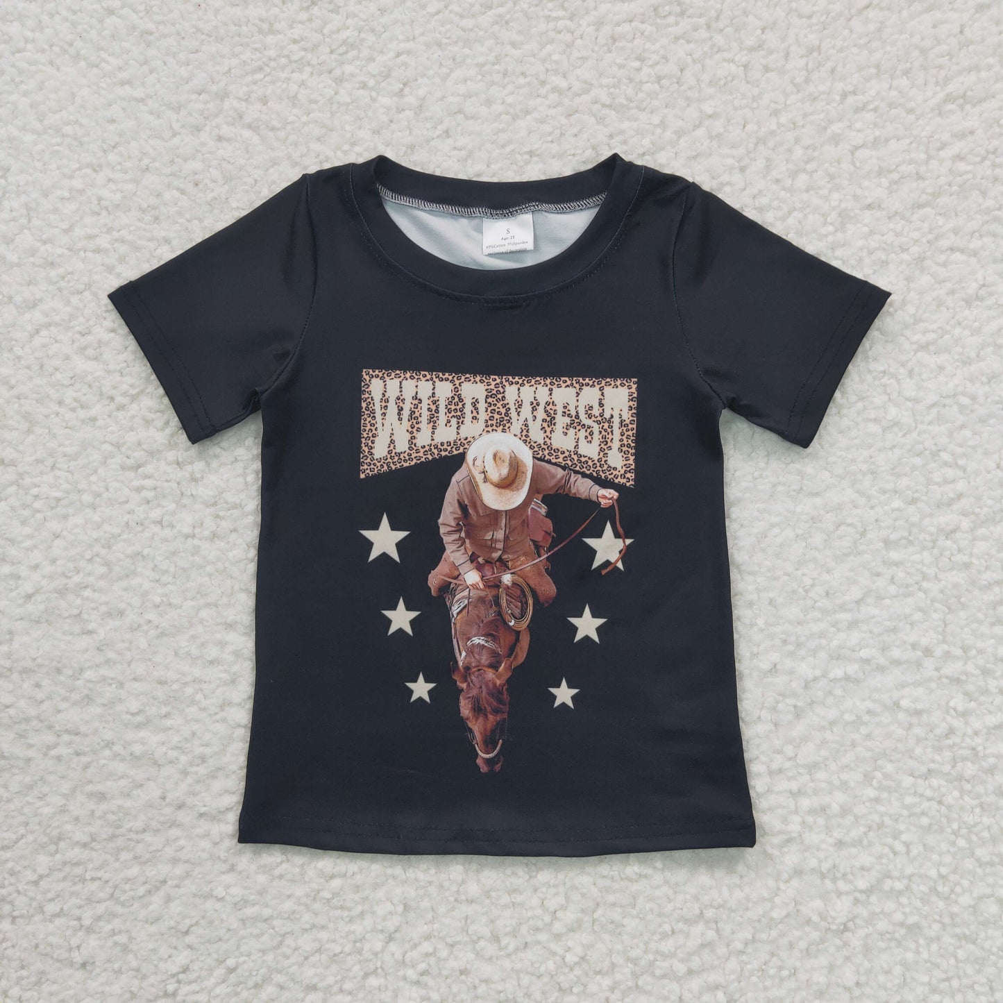 black t-shirt wild west