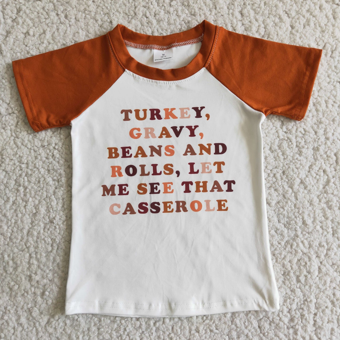 Short Sleeve T-Shirt for Thanksgiving Day Boy