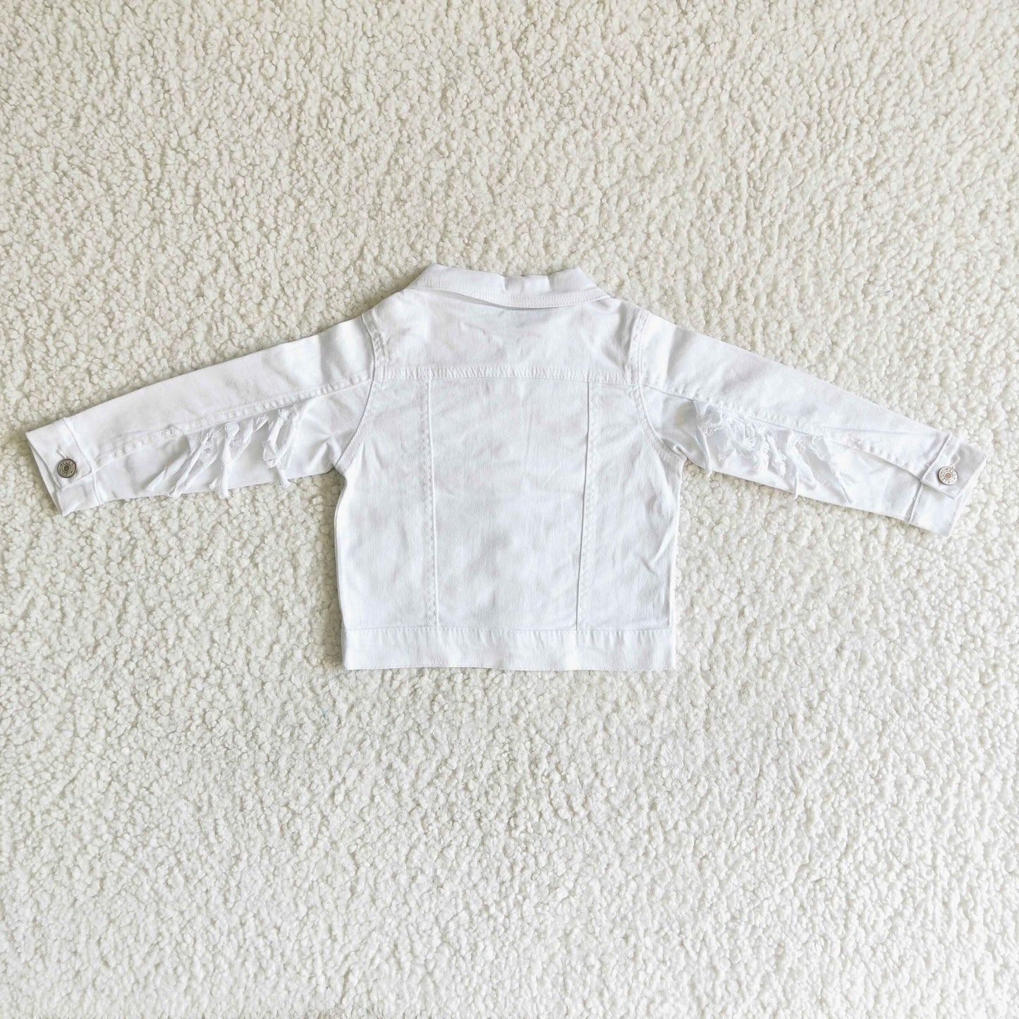 good quality white denim jacket top