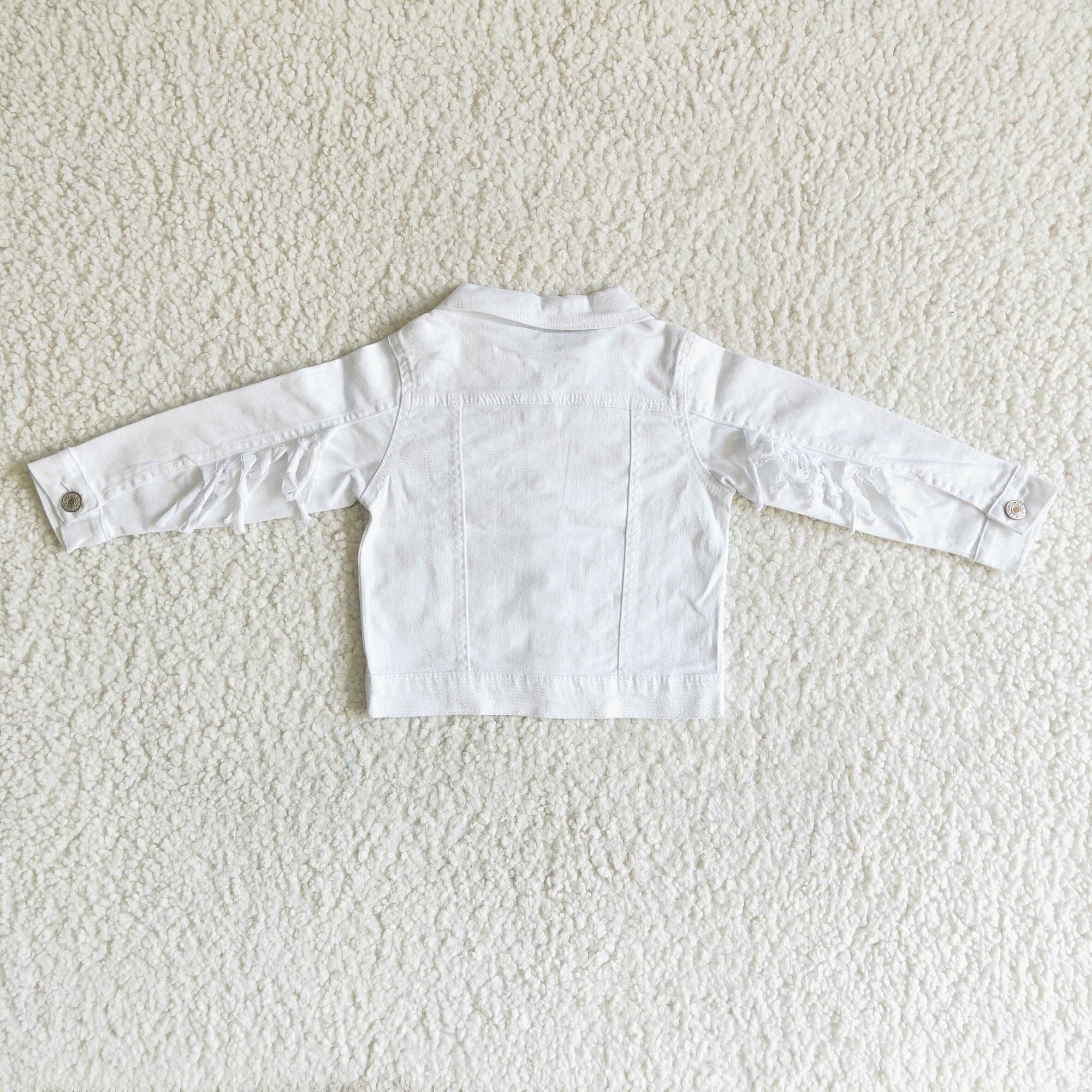 good quality white denim jacket top