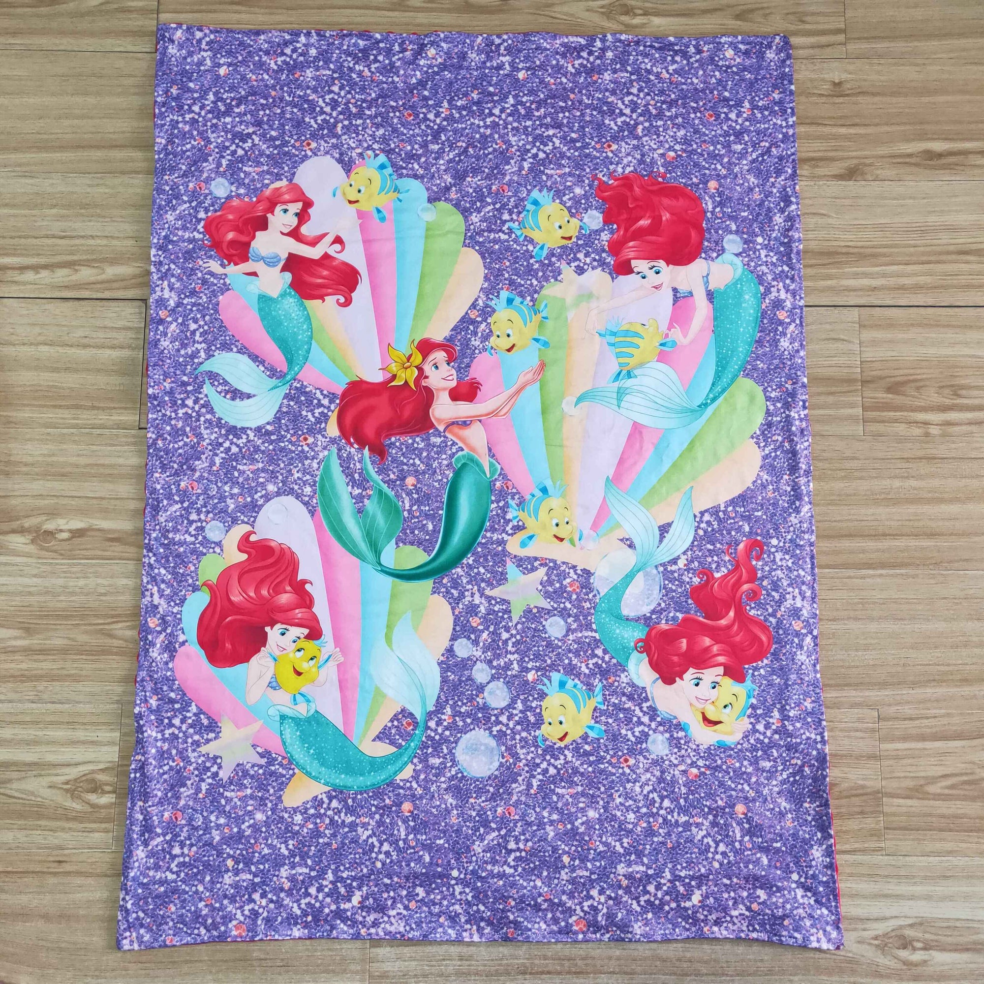 red mermaid blanket