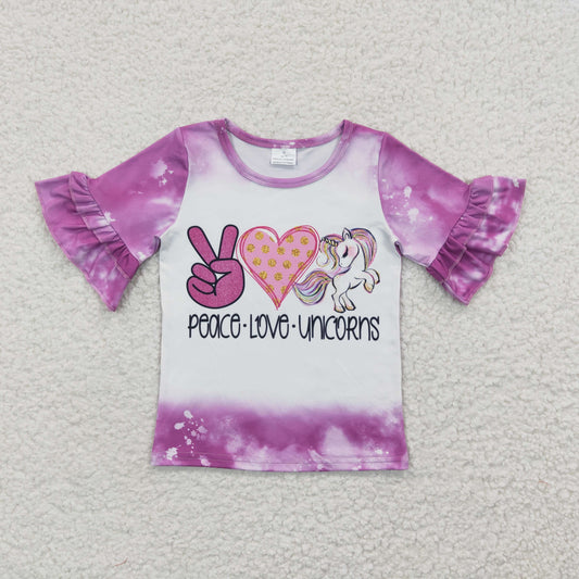 purple unicorn t-shirt girls clothing